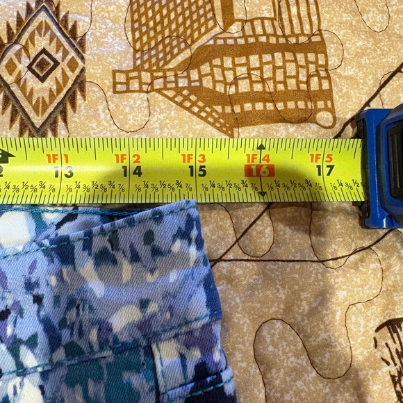 NINE WEST Chrystie Capri blue print pants size 8 women’s - Picture 8 of 10